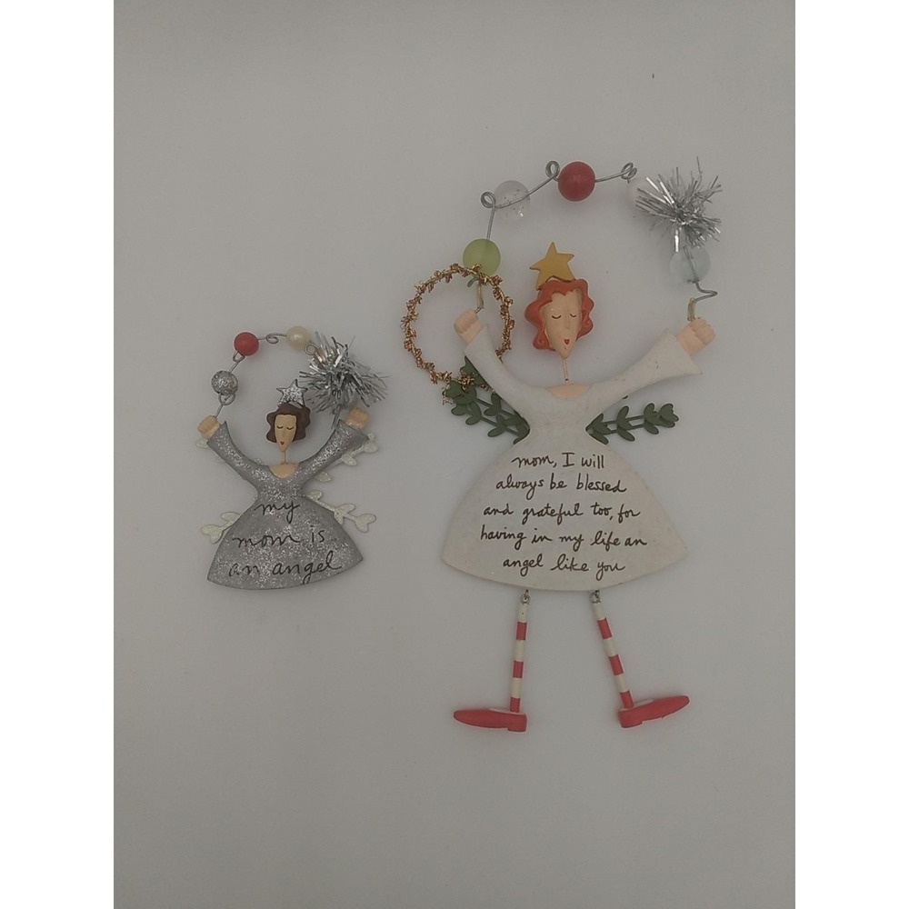 Sandra Magsamen Hanging Angel Decor Ornaments, Mom Sentiments Christmas